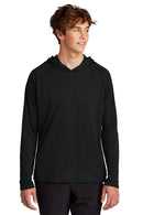 Blank Long Sleeve Hooded T-Shirt – Lightweight Hooded Shirt for Custom Printing
